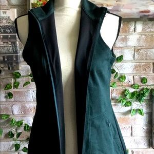 Dark green long athletic vest